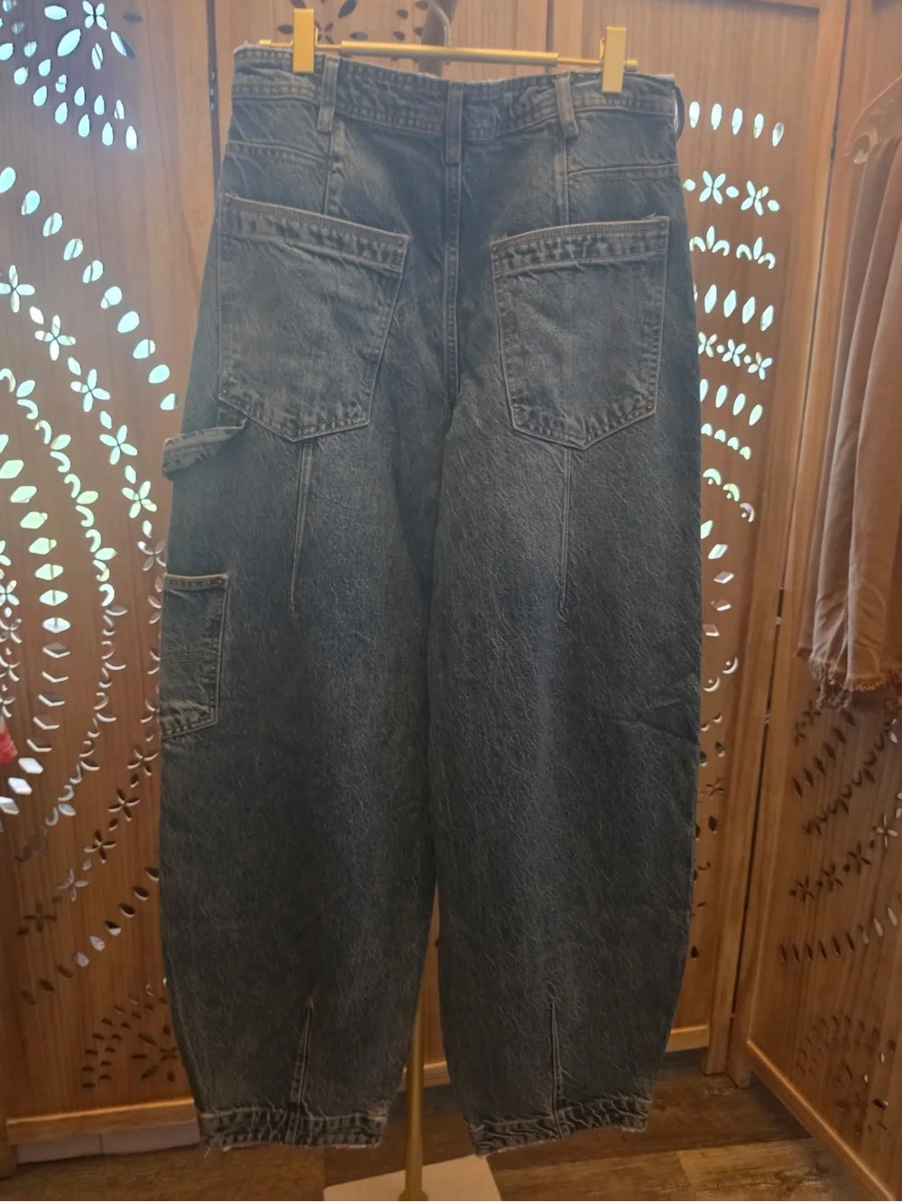 NWOT Free People Loren Carpenter Barrel Jeans - Picture 7 of 14